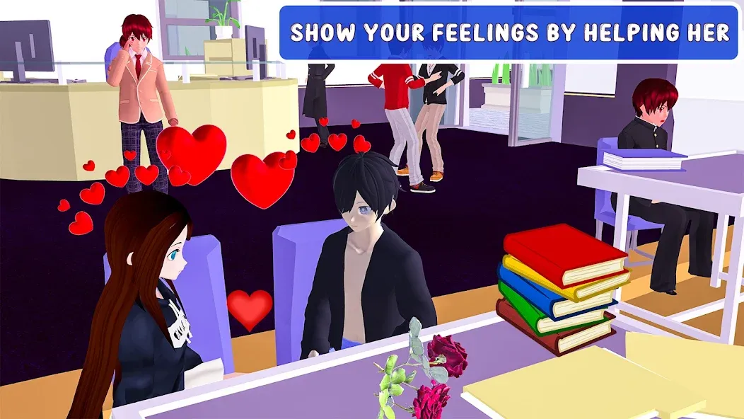 Anime High School Love Story [МОД Mega Pack] Screenshot 2
