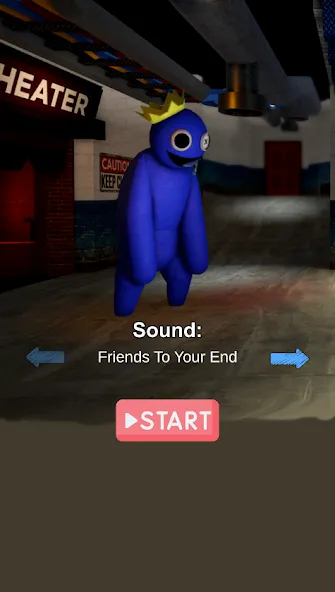 FNF Rainbov Blue Mod Test (ФНФ Радуга Синий Мод Тест) [МОД Бесконечные деньги] Screenshot 1