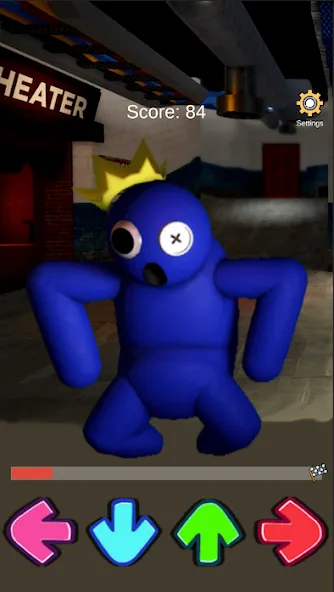 FNF Rainbov Blue Mod Test (ФНФ Радуга Синий Мод Тест) [МОД Бесконечные деньги] Screenshot 3