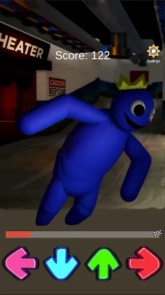 FNF Rainbov Blue Mod Test (ФНФ Радуга Синий Мод Тест) [МОД Бесконечные деньги] Screenshot 5