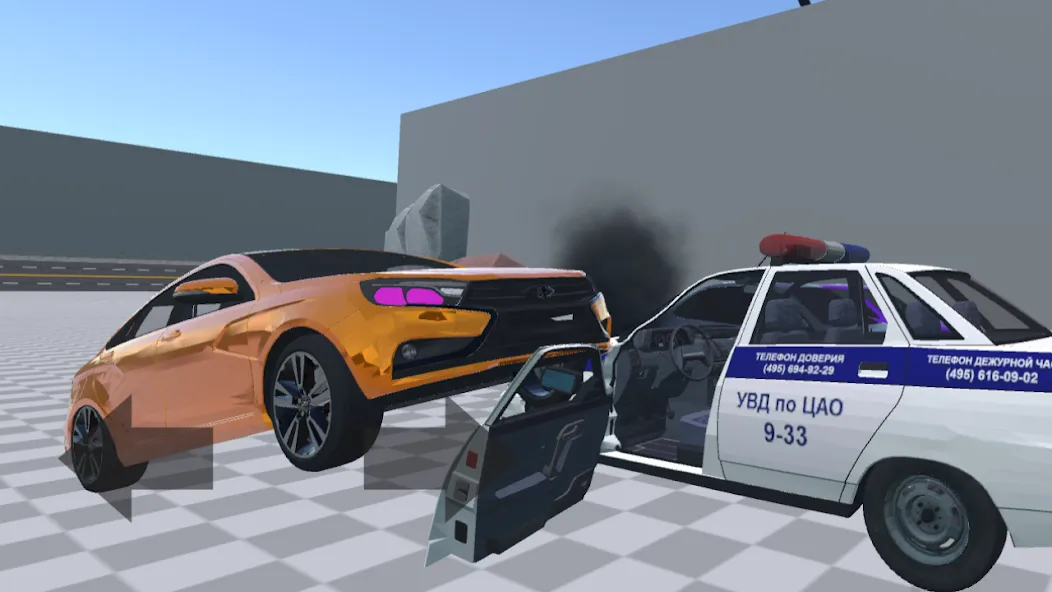 АВТОВАЗ КРАШ ТЕСТ СИМУЛЯТОР [МОД Бесконечные монеты] Screenshot 4