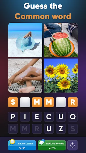 4 Pics 1 Word: Guessing Games [МОД Бесконечные деньги] Screenshot 1