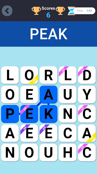 Wordell - Word Guess Fillword [МОД Меню] Screenshot 2