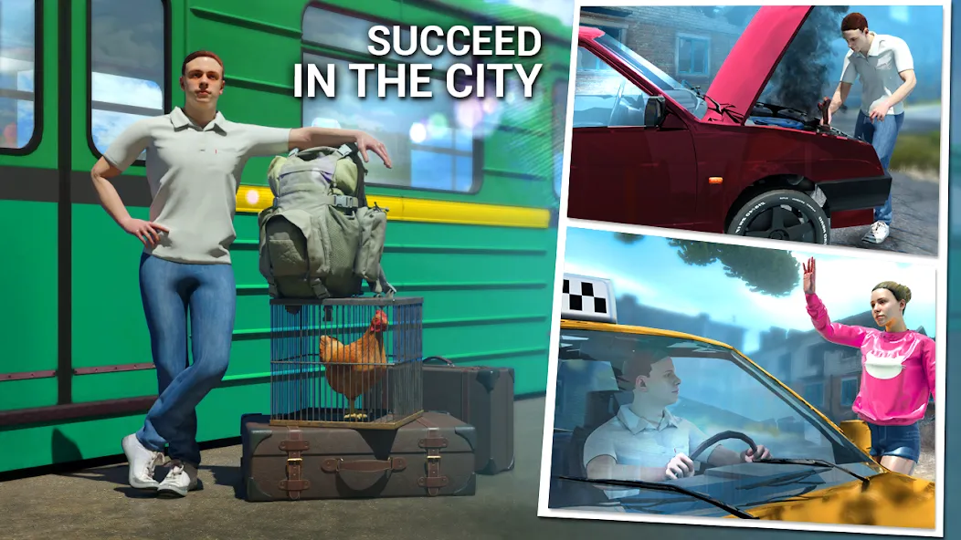 Real Driving School in City [МОД Много монет] Screenshot 1