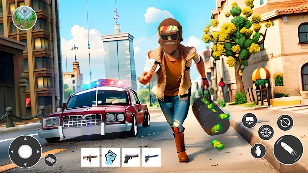 Gangster Car Theft Games (Гангстерская автомобильная война игр) [МОД Все открыто] Screenshot 3
