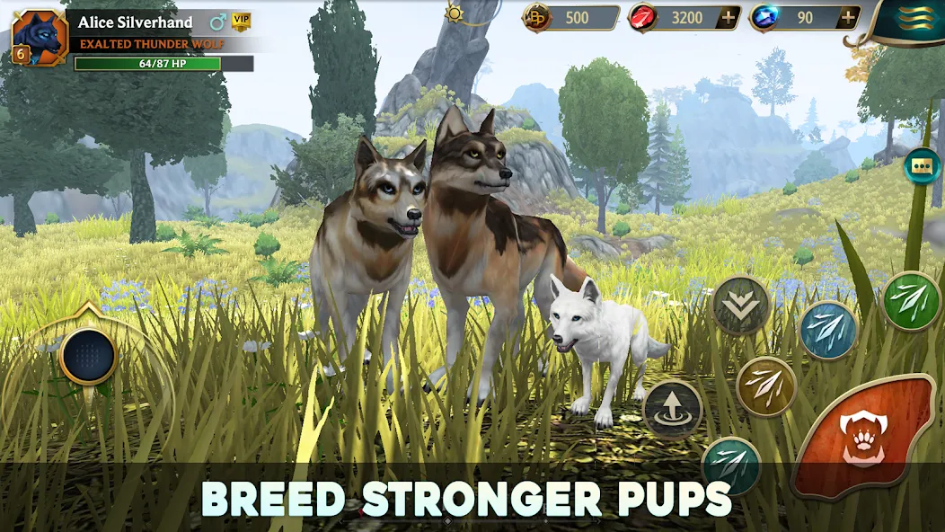 Wolf Tales - Wild Animal Sim (Вулф Тейлс) [МОД Бесконечные монеты] Screenshot 1