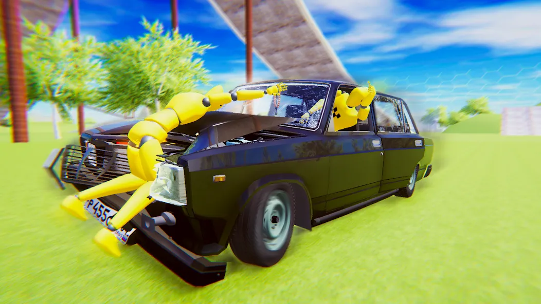 VAZ Crash Test Simulator 2 [МОД Бесконечные деньги] Screenshot 4