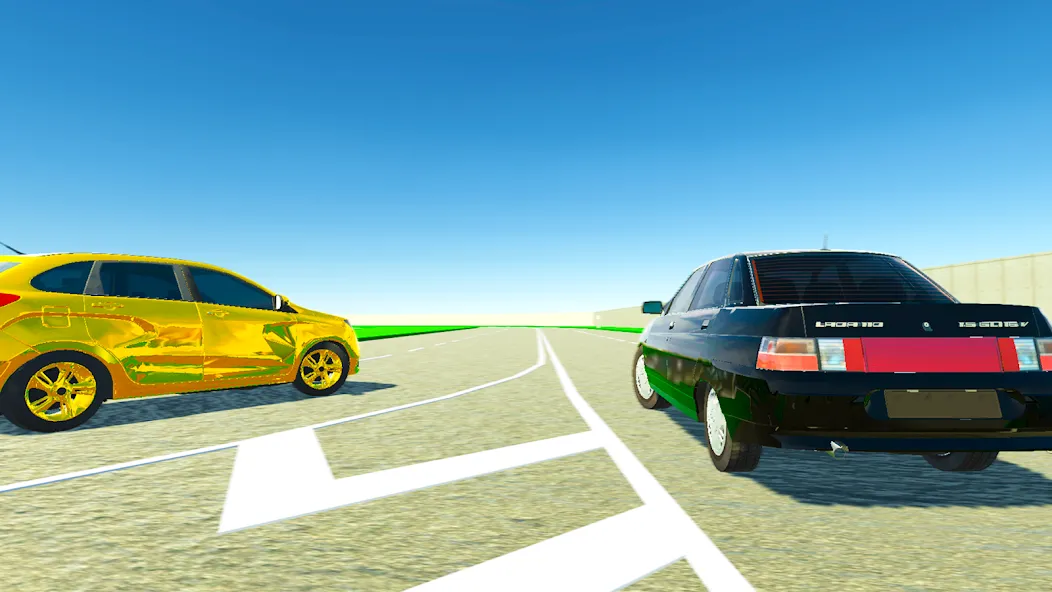 Lada Drift Simulator - Online [МОД Бесконечные монеты] Screenshot 3