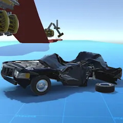 Скачать взломанную Realistic Car Crash Simulator  [МОД Много монет]