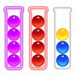 Взломанная Ball Sort - Color Puzzle Game (Болл Сорт)  [МОД Unlimited Money]