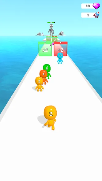 Man Runner 2048: Run and Merge (Мэн Раннер 2048) [МОД Unlimited Money] Screenshot 1