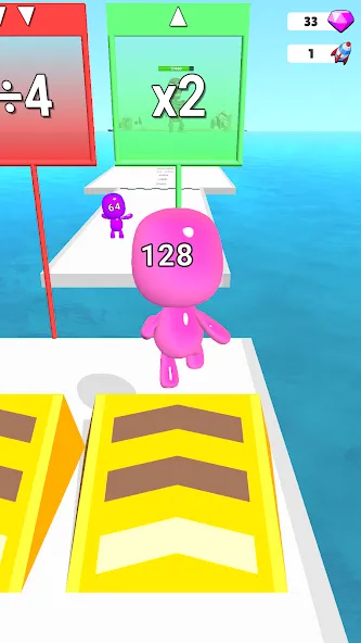 Man Runner 2048: Run and Merge (Мэн Раннер 2048) [МОД Unlimited Money] Screenshot 2