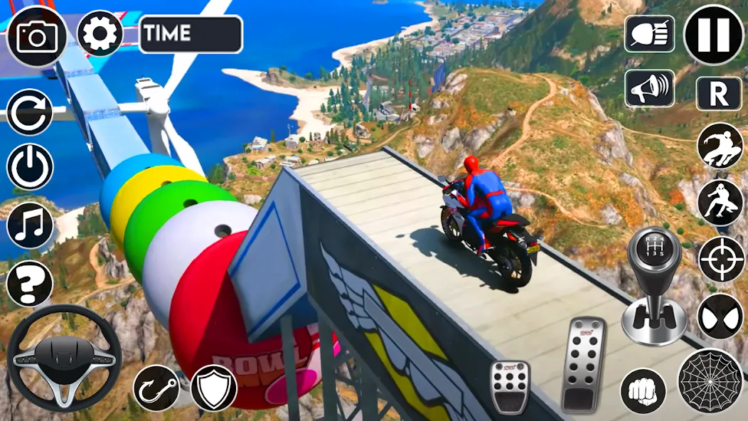 Superhero Tricky Bike Stunt (упергерой Трики Байк Стант) [МОД Бесконечные деньги] Screenshot 3