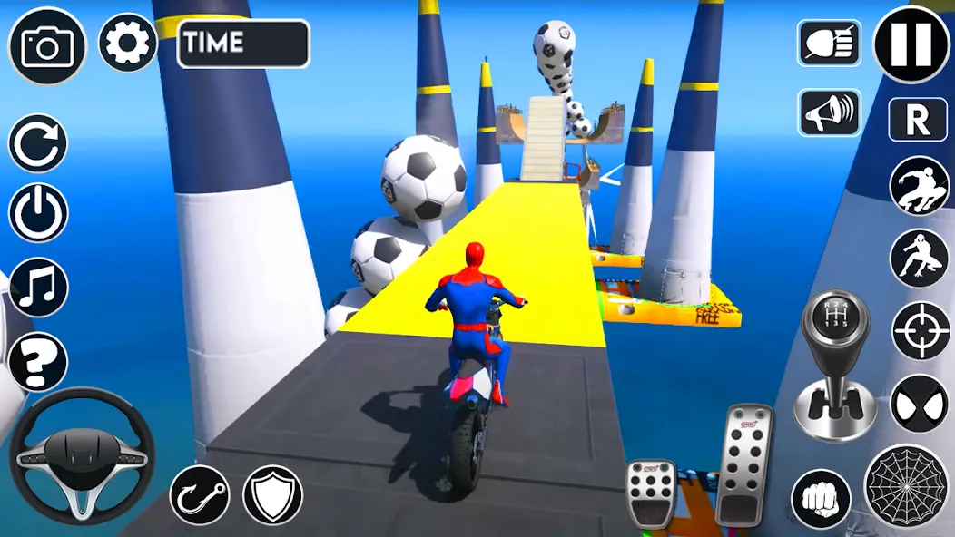 Superhero Tricky Bike Stunt (упергерой Трики Байк Стант) [МОД Бесконечные деньги] Screenshot 5