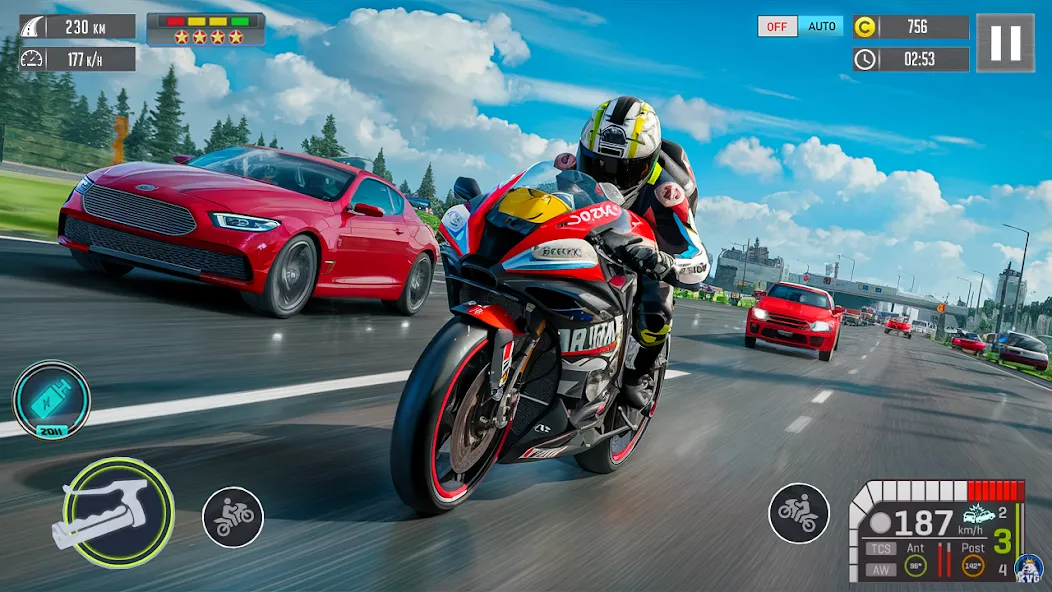 Moto Racing 3d Motorcycle Game (Дерт Байк Рейсинг 3Д) [МОД Unlimited Money] Screenshot 1