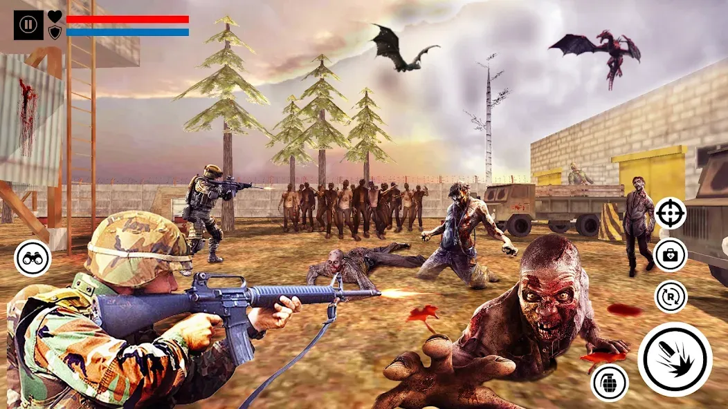Sniper Zombie Shooting (Зомби стреляющая оффлайн игра) [МОД Unlimited Money] Screenshot 3