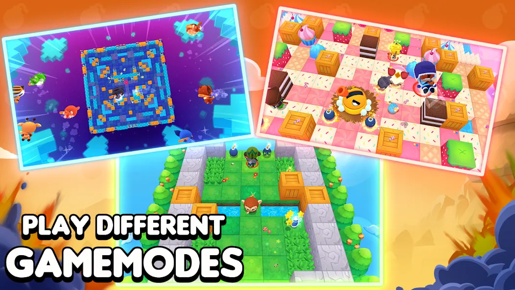 Bombergrounds: Reborn (Бомберграундс) [МОД Бесконечные деньги] Screenshot 2