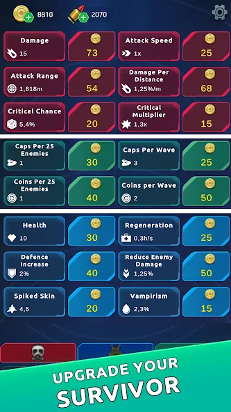 Idle Survivor - Tower Defense (Айдл Сурвайвор) [МОД Все открыто] Screenshot 4