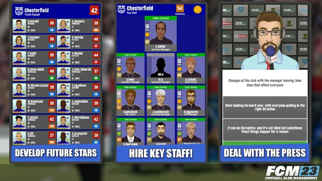 FCM23 Soccer Club Management (Футбольное клубное управление 2023) [МОД Бесконечные монеты] Screenshot 4