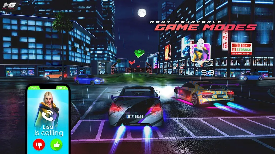 Heat Gear - Race & Drift World (Хит Гир) [МОД Unlimited Money] Screenshot 2