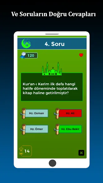 İslami Bilgi Yarışması [МОД Menu] Screenshot 3
