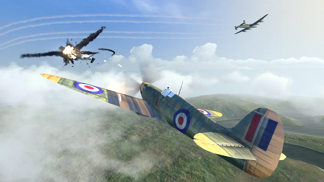 Warplanes: WW2 Dogfight (Варплейнс) [МОД Много монет] Screenshot 1