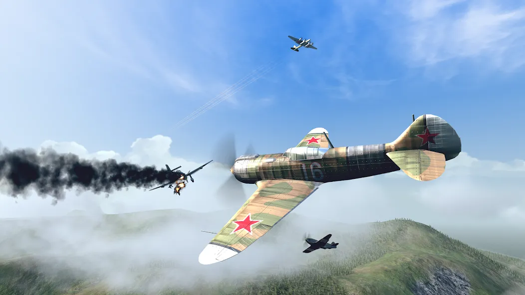 Warplanes: WW2 Dogfight (Варплейнс) [МОД Много монет] Screenshot 5