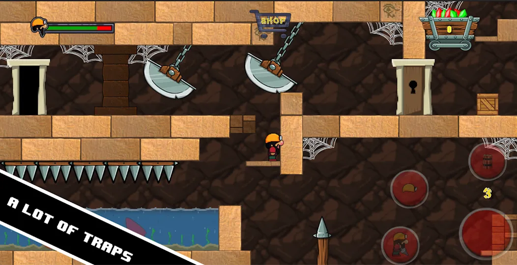 Dan the Dungeon Digger (Дэн Данжн Диггер) [МОД Много монет] Screenshot 1