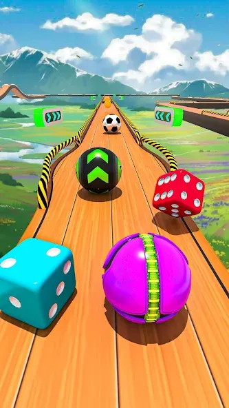 Rolling Ball Game Hop Ball Run (Гоинг Боллс Гейм) [МОД Все открыто] Screenshot 2