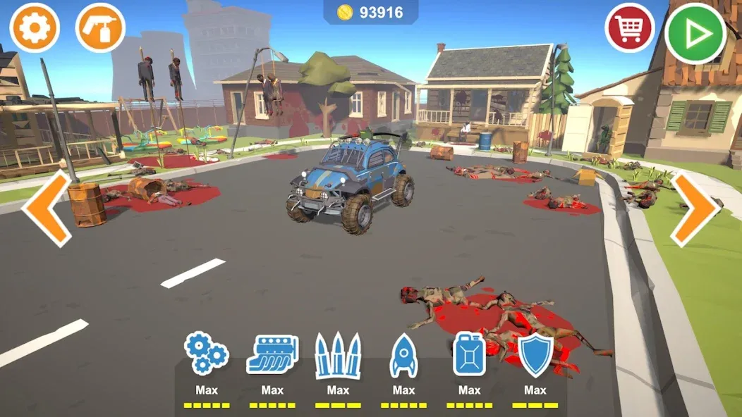 Zombie Cars Crush: Racing Die (Зомби Карс) [МОД Все открыто] Screenshot 1