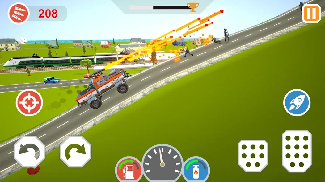 Zombie Cars Crush: Racing Die (Зомби Карс) [МОД Все открыто] Screenshot 5