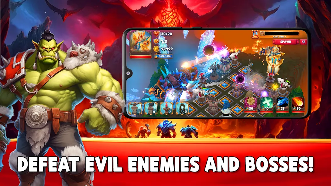 Gaiarus: TD Battles & Heroes [МОД Mega Pack] Screenshot 2