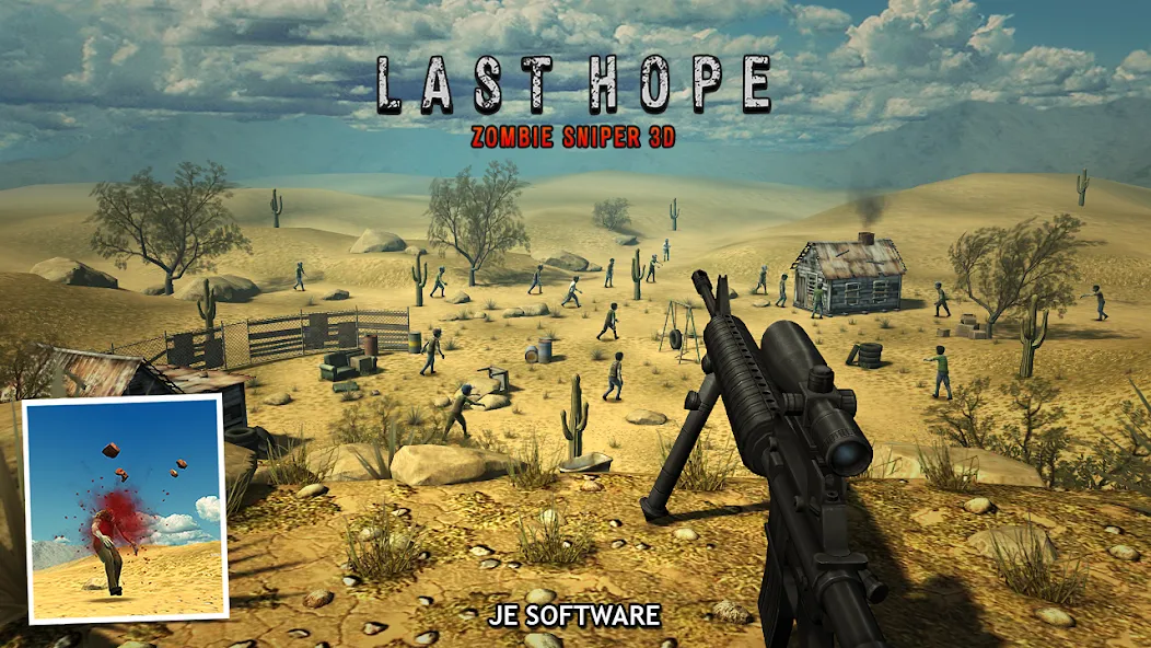 Last Hope - Zombie Sniper 3D (Ласт Хоуп) [МОД Menu] Screenshot 3