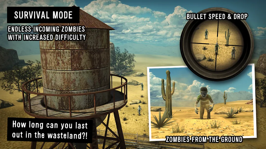 Last Hope - Zombie Sniper 3D (Ласт Хоуп) [МОД Menu] Screenshot 5
