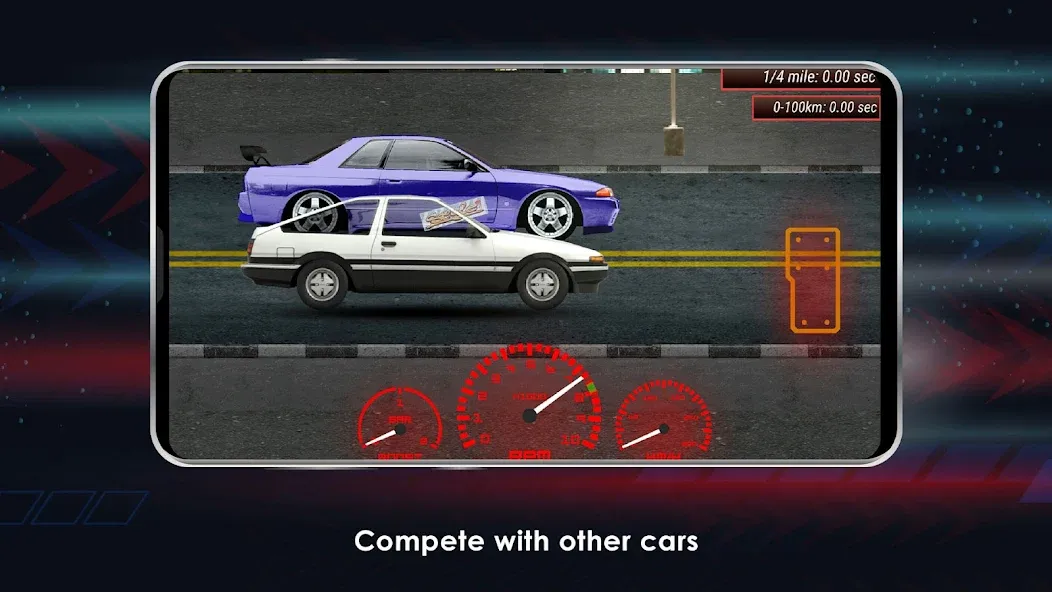 Japan Drag Racing (Драгрейсинг в Японии) [МОД Бесконечные деньги] Screenshot 3