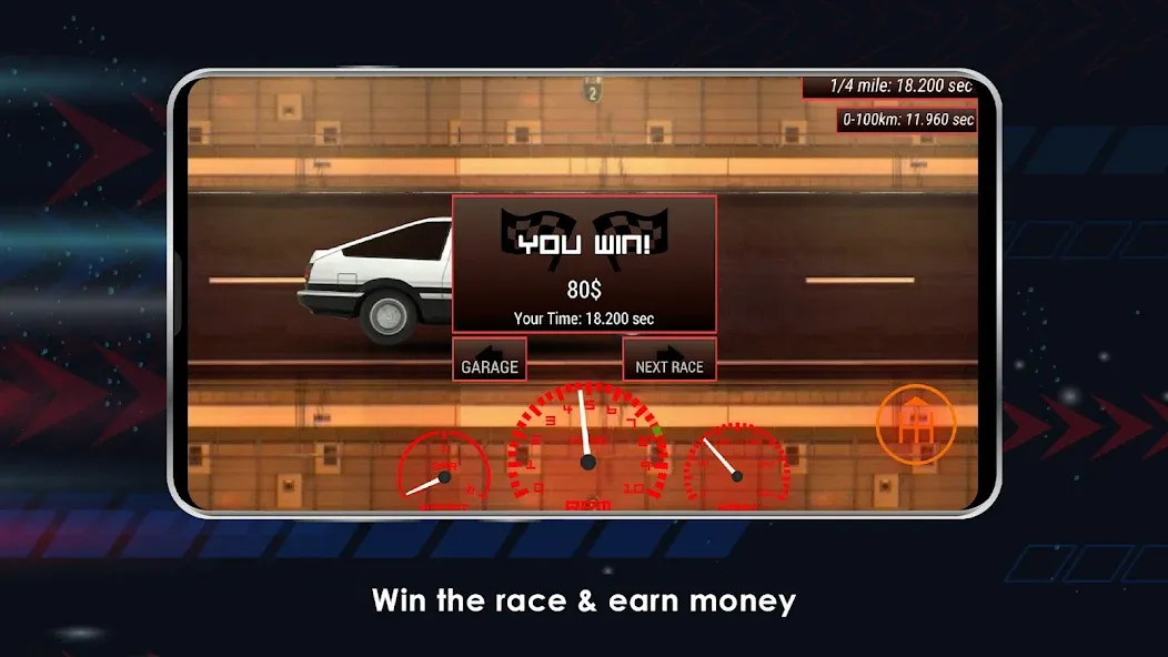 Japan Drag Racing (Драгрейсинг в Японии) [МОД Бесконечные деньги] Screenshot 4