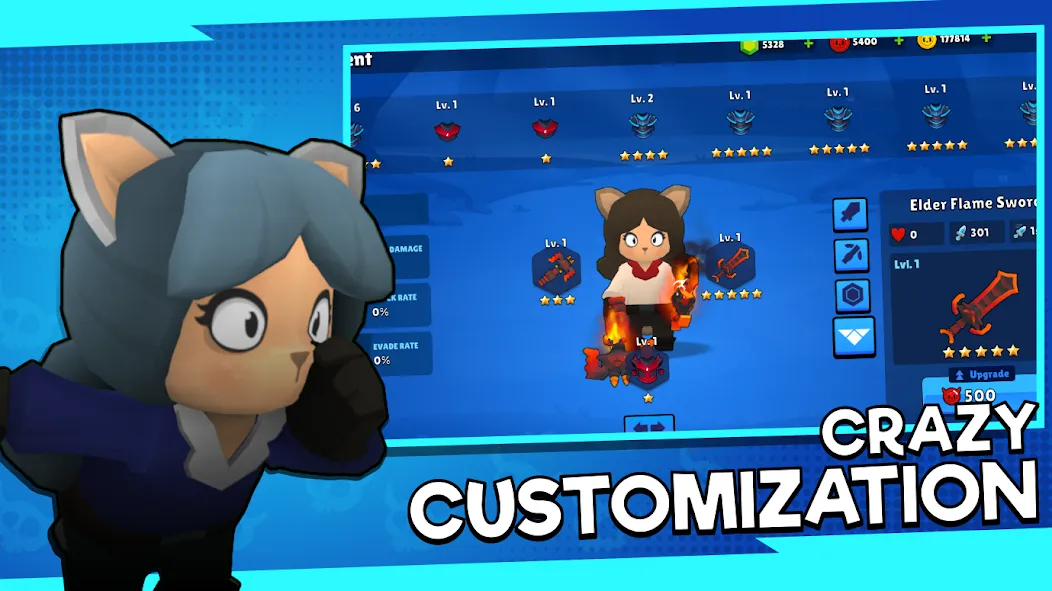 Hybrid Clash: Mini Auto PVP (Хибрид Клаш) [МОД Unlimited Money] Screenshot 4