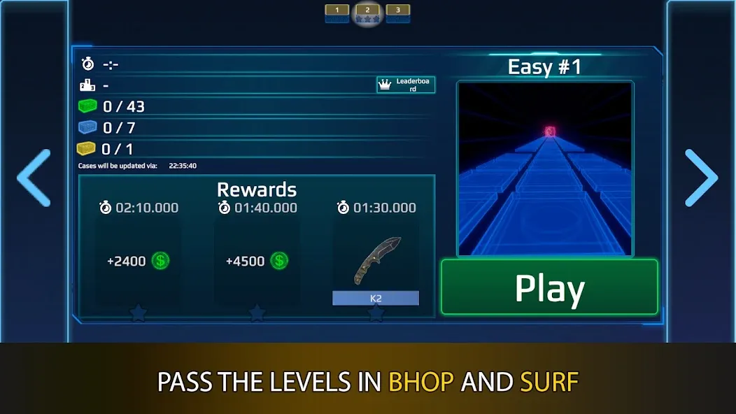 Surf GO - CS GO Parkour & Bhop (Серф ГО) [МОД Все открыто] Screenshot 5