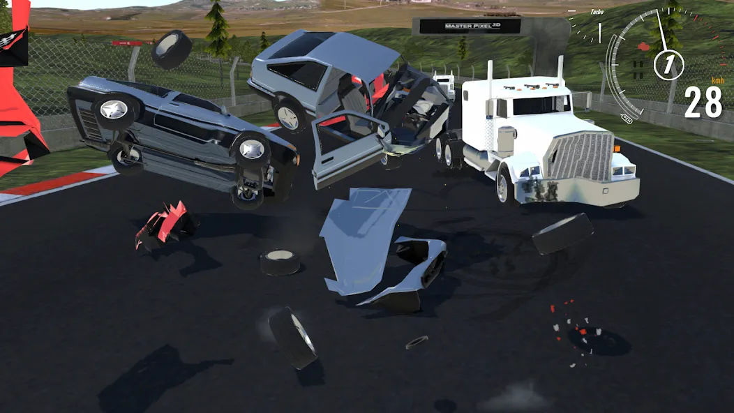 Destructive Car Race Generator (Деструктивный Генератор Гоночных Автомобилей) [МОД Menu] Screenshot 2