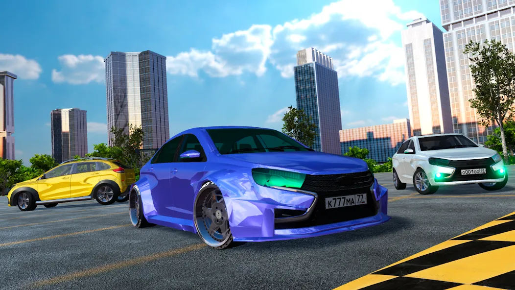 Lada - Russian Car Driving [МОД Бесконечные монеты] Screenshot 2