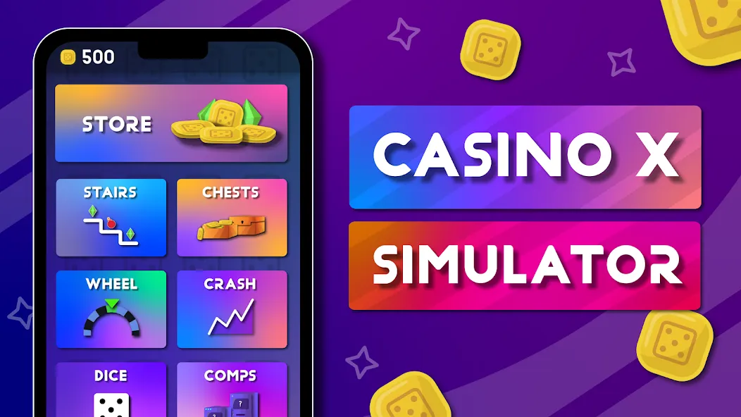 Casino X - Casino Simulator (Казино Икс) [МОД Menu] Screenshot 1