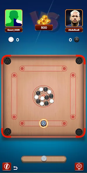 Carrom Board Clash : Pool game (Карром борд пул игра) [МОД Бесконечные монеты] Screenshot 1