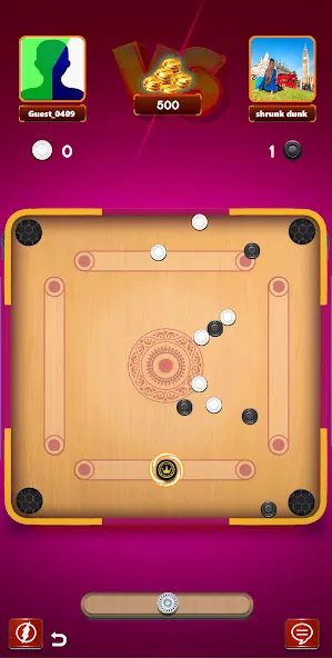 Carrom Board Clash : Pool game (Карром борд пул игра) [МОД Бесконечные монеты] Screenshot 3
