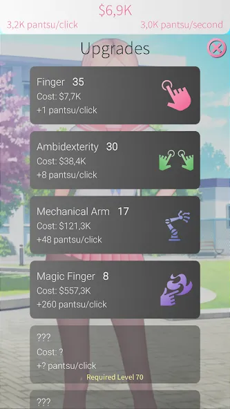 WAIFU CLICKER Sexy Anime Girls (УАЙФУ КЛИКЕР) [МОД Много денег] Screenshot 3