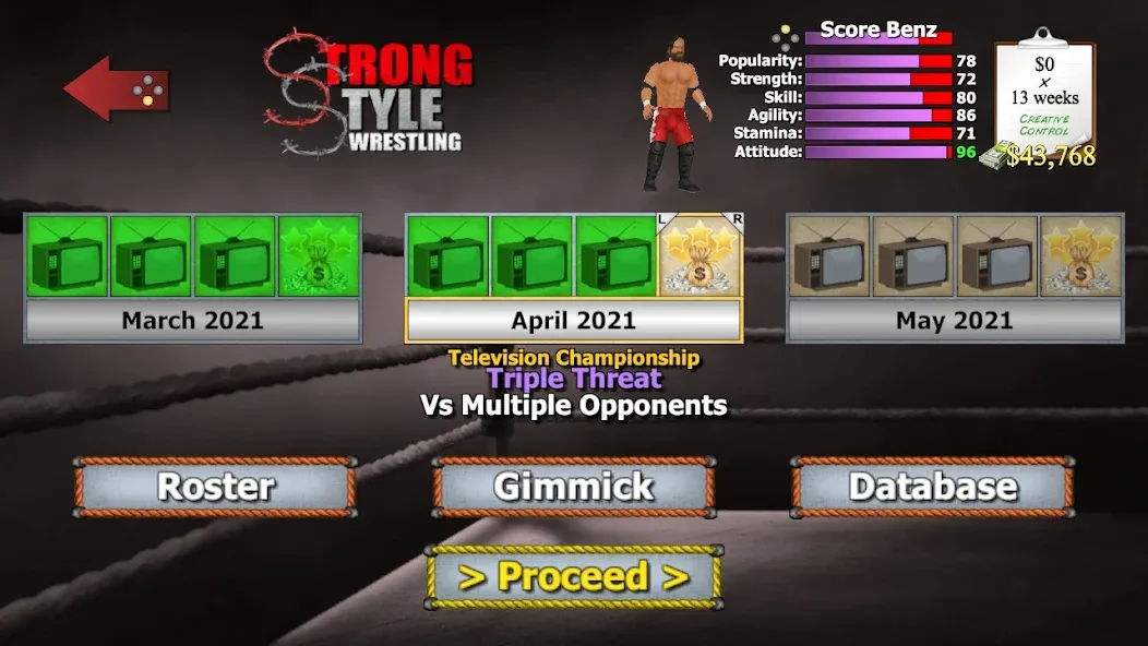Wrestling Empire (Рестлинг Импайр) [МОД Все открыто] Screenshot 3