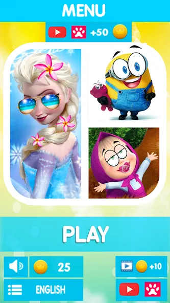 Cartoon Quiz [МОД Меню] Screenshot 1