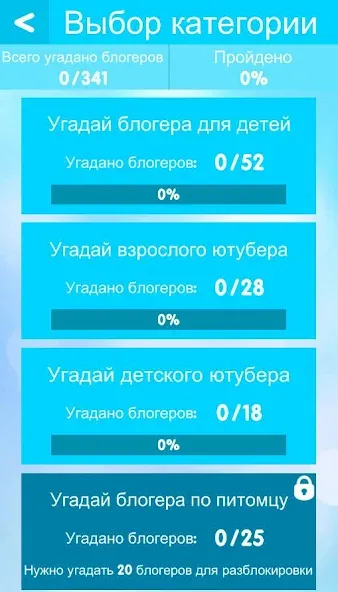 УГАДАЙ БЛОГЕРА [МОД Все открыто] Screenshot 5