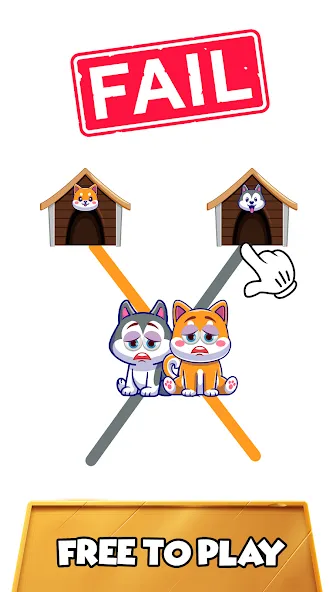 Dog rush: Draw to save games (Дог раш) [МОД Бесконечные деньги] Screenshot 1