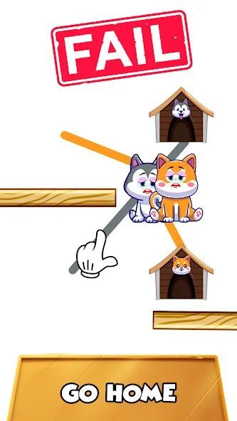 Dog rush: Draw to save games (Дог раш) [МОД Бесконечные деньги] Screenshot 2