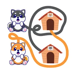 Скачать взломанную Dog rush: Draw to save games (Дог раш)  [МОД Бесконечные деньги]